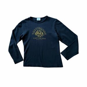 Vintage The Bulldog Amsterdam Black Long Sleeve Tee - Size XS/S